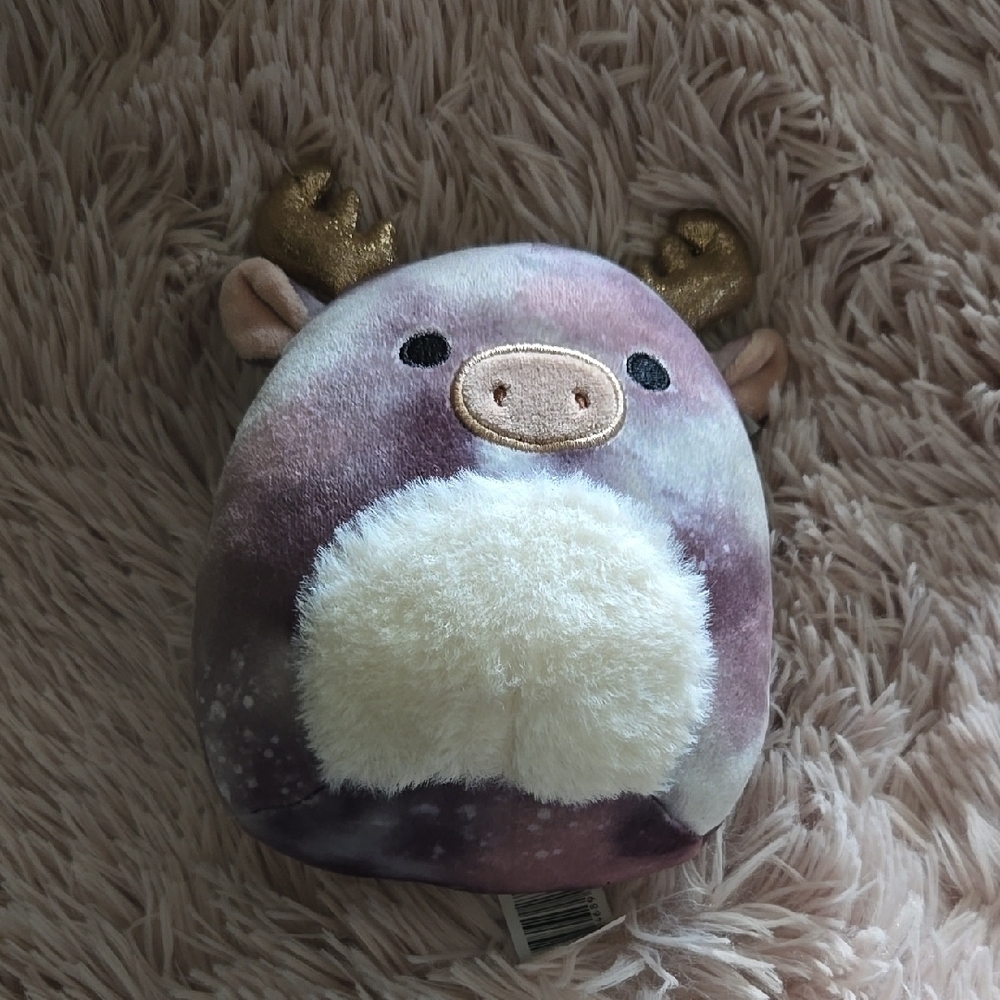GREGGOR THE MOOSE brown Squishmallow antlers 5" Collectible unique stuffie